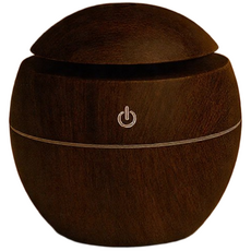 [2025 NEW] 모이온 인센스 미니 가습기 휴대용 무드등, 체리 우드(원형)