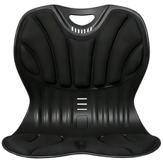 솔바람집 커블체어 인체공학 자세보정의자, 흑무사 블랙