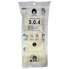 고릴라핸즈 찢어짐방지 질긴 반투명 니트릴 라텍스 고무장갑, 1개, 소(S), 화이트