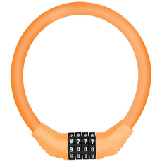 자전거 비밀번호 원형 자물쇠 와이어락 분실방지 오토바이, 오렌지, 4개