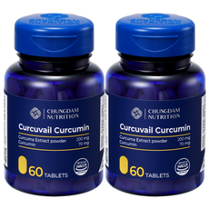 청담뉴트리션 커큐베일 커큐민, 60정, 2개