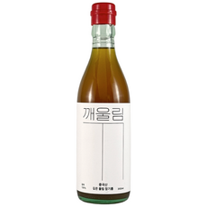 [깨울림] 중국산 100% 저온압착 참기름 (깊은 울림), 1개, 350ml