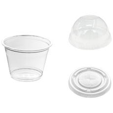 [소분판매] 92파이 9온스 과일컵 머핀컵 디저트컵 다용도컵+뚜껑세트, 9온스컵+돔뚜껑(무타공) 50세트, 50개, 1개입