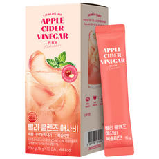 뺄리 클렌즈 애사비 애플 사이다 비니거 복숭아맛, 1박스, 150g