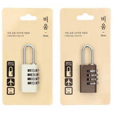 모닝글로리 비움 슬림 4다이얼 자물쇠 랜덤발송, 랜덤, 1개