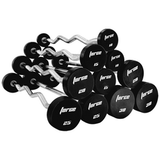 포스 PU 고정식 바벨 10~30kg 손잡이 [동화스포츠 공식 제품], 1개, 블랙 일자바, 10kg