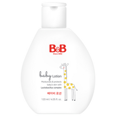 B&B 嬰兒保濕護膚乳液, 120ml, 1瓶