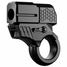 UB 메탈 EDC 자이로스코프 권총 피젯, 블랙, 1개