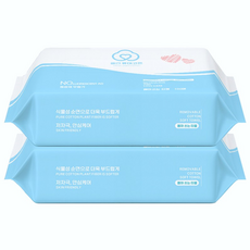 클린퓨어코튼 천연 순면 일회용 페이스타올, 2개, 100매
