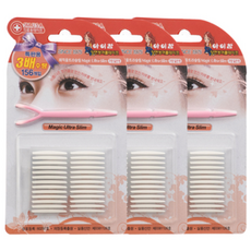 Eye Charm 超薄雙面雙眼皮貼 156p 套組, 單色, 3入