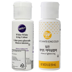 윌튼 화이트 아이싱칼라 랜덤 발송, 59ml, 2개