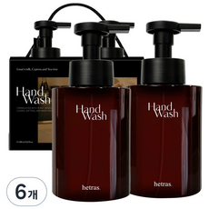 hetras. 香氛洗手慕斯 Hotel Wood, 515ml, 6瓶