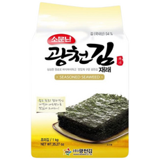 [광천김] 소문난 광천김 재래전장김, 1kg, 2개