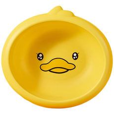 [김용석생활연구소] 베베덕 세면 대야 욕실 세숫대야 목욕 귀여운 캐릭터 다용도 다라이, 1개, 옐로우