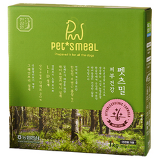 한삼인 강아지 펫츠밀 기능성 사료, 피부/피모, 1kg, 1개