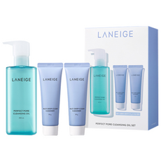 LANEIGE 蘭芝 水酷修護水潤潔顏油 250ml+多效深層潔顏乳 50g 2入, 250ml, 1組