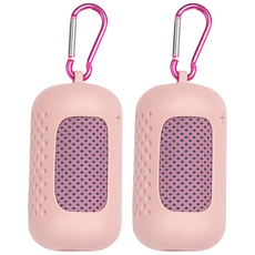 세움집 파워 흡수 스포츠 쿨타올 1+1 등산 헬스 러닝 운동용 땀수건, 1세트, 핑크