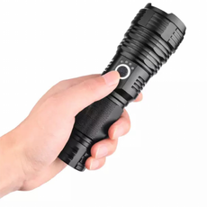 xhp70 후레쉬 led 충전식 줌 랜턴 몬스터 후레쉬 해루질 1200mah 배터리포함 XHP160칩 써치라이트 도미노스토리, 1개