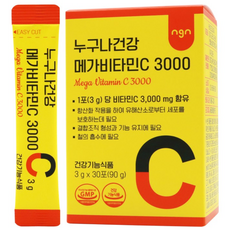 누구나건강 고함량 메가 비타민c 3000, 90g, 1개