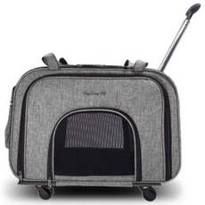 딩동펫 반려동물 썬데이캐리어, 그레이, 1개