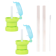 베베락 물병 스트로우캡 2p + 실리콘 빨대 2p + 세척솔, 1개