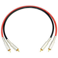 DRC015-GS6D 1M 스테레오케이블 2RCA 카나레 [정품] 은합금땜 GS-6 F-09 커넥터 무산소동선(OFC) 인터케이블, 1개