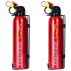 차량용 소화기 가정용 겸용 1+1 1000G, 2개, 붉은, 1.3L