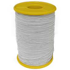 프리티레이디 스킬땋기 매듭 이음머리 탄력있는 고무줄 실 대용량 DS3, 화이트, 1개