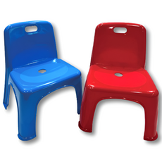 [나코] 미니의자 등받이 좌식 짧은 낮은 간이 플라스틱의자 신생아 목욕의자, 애플레드, 1개