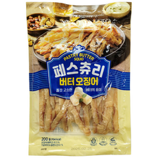 페스츄리 버터오징어 마른 맥주 안주 주전부리 조미, 5개, 200g