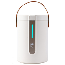 YONO 대용량 2.5L 무소음 가습기 듀얼미스트 USB 가습기 무드등 사무실용 가정용 탁상용, 화이트