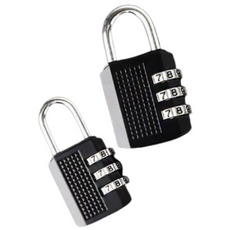 블랙번호자물쇠 다이얼키 열쇠 사물함 비밀번호 고리 시건장치, 중, 1개