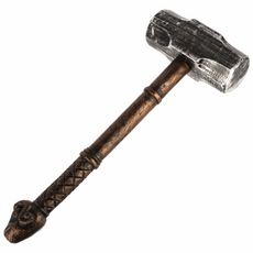 파티짱 모형 칼 총 무기 할로윈 데이 파티 소품, 토오르 망치, 1개