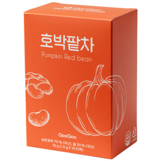 쿠우쿠우 달콤한 위로 호박팥차 10티백, 1세트, 10개입, 15g