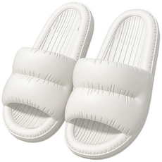 해피유 층간소음방지 EVA 푹신 슬리퍼, 1개, 화이트