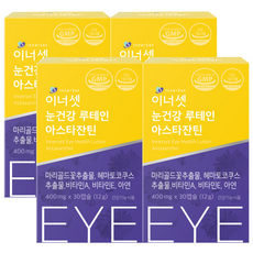 Inaset Eye Health 葉黃素 蝦青素, 30顆, 4個