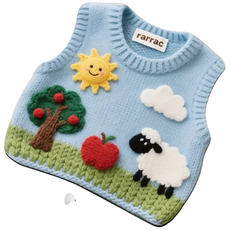 예쁘고 귀여운 니트 디자인 마우스패드, 1개, 어린 양 30*35cm