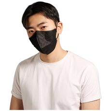 Wellkit 웰킷 숨쉬기 편한 국내 자재 국내 생산 KF94 새부리형 성인 대형 마스크, 10매입, 10개, 블랙