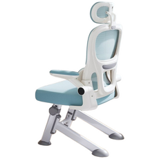 choyur 인체공학 디자인 높이 조절 가능 학습용 의자 청소년 공부 의자 BJJ001, 삼각형 구조 파란색|팔걸이 + 머리받침 + 항균 호흡