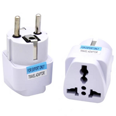라이트닝웍스 마이크로텍 돼지코 호환 가전용 멀티변환 어댑터 110V 220V, 3개