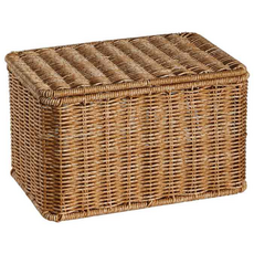 코드86 사각 라탄바구니 정리함 뚜껑 일반형, 소, 1개