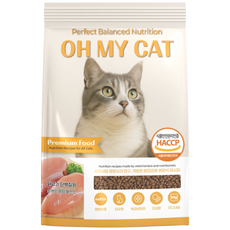 오마이캣 고양이사료 전연령 다묘가정 길냥이사료 대용량, 5kg, 1개, 닭