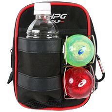 HPG 프리미엄 파크골프 파우치 허리색 PP-K05, 1개, 레드 루비