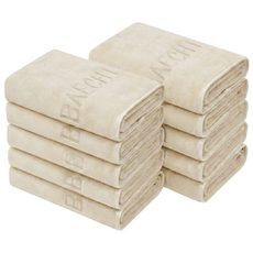 배이치노 먼지없는 부드러운 호텔수건 150g 고급 수건, 10개, 오트밀