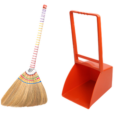 빗자루세트 빗자루쓰레받기세트 w특 롱갈대빗자루 + 외곽쓰레받기, 1세트