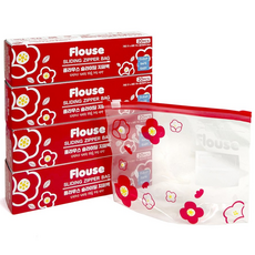 환경호르몬 없는 스탠드 슬라이드 지퍼백 중형 80매 세트, 4개, 20개입