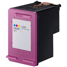 LG 호환 대용량 프린터 검정 컬러 잉크 LG24 LG25, 1개, 컬러 LG25