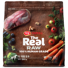 하림펫푸드 어덜트 강아지 더리얼 로우 동결건조 사료, 오리, 360g, 1개