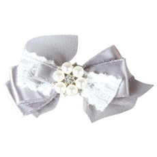 팝앤퍼피 에블린 강아지 헤어핀 빅, 실버, 1개