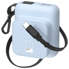 이어맥 자동 릴타입 22.5W PD PPS 고속충전 10000mAh 보조배터리, 스카이, PTPB10